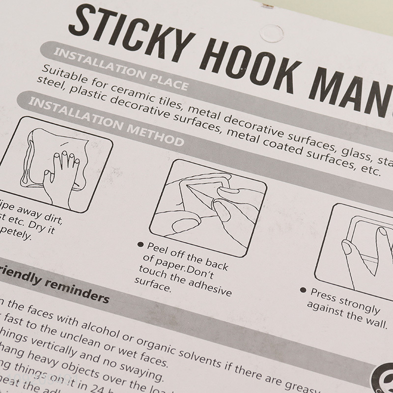 New Product 18 Pack Adhesive Hooks Utility Hooks for Hanging Towels