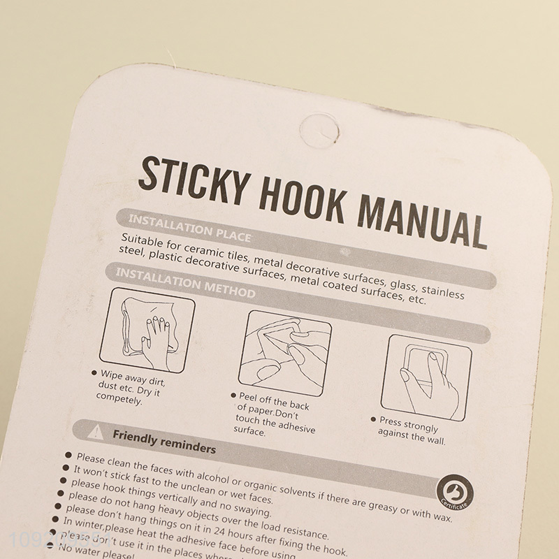 Online Wholesale 5 Pack Wood Grain Wall Hanging Hooks Sticky Hooks