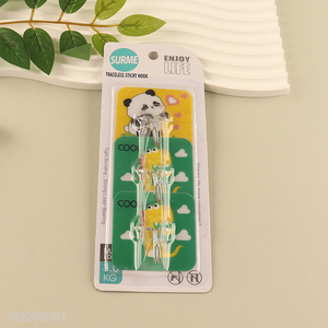 Factory Supply 3 Pack Heavy Duty Adhesive Hooks for Wall Hanging