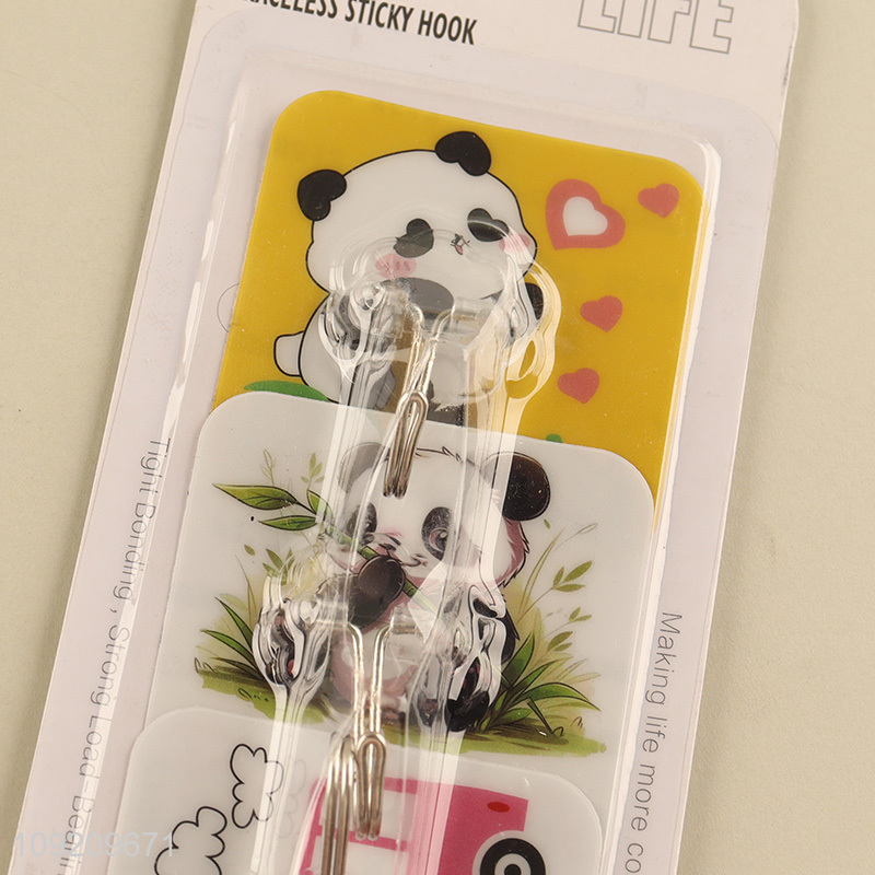 Good Quality 3 Pack Heavy Duty Adhesive Plastic Hooks Wall Hooks