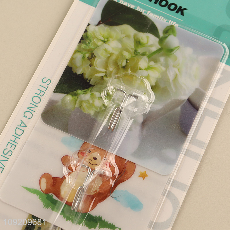 Wholesale 3 Pack Adhesive Hooks Sticky Hooks Wall Hooks Utility Hooks