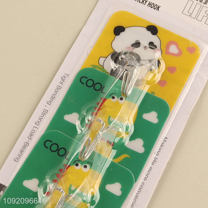 Factory Supply 3 Pack Heavy Duty Adhesive Hooks for Wall Hanging