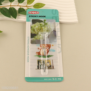 Wholesale 3 Pack Adhesive Hooks Sticky Hooks Wall Hooks Utility Hooks