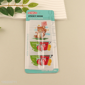 Hot Selling 3 Pack Heavy Duty Wall Hooks Adhesive Hooks for Hanging