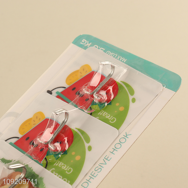 Hot Selling 3 Pack Heavy Duty Wall Hooks Adhesive Hooks for Hanging