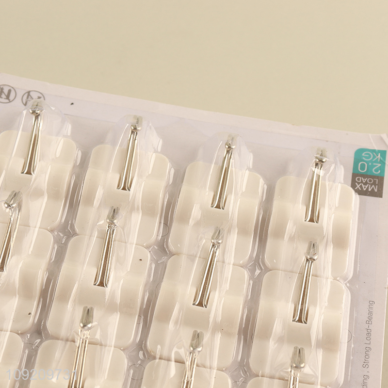 High Quality 12 Pack Wall Hooks Adhesive Towel Hooks Wall Hangers