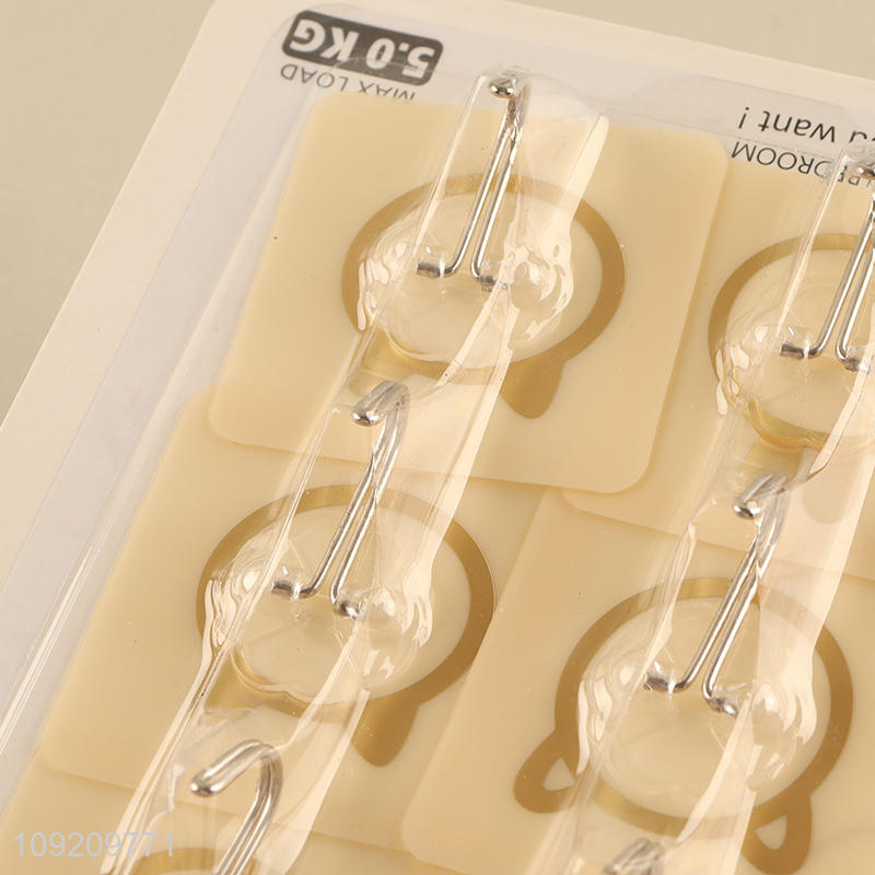 Popular Product 9 Pack Heavy Duty Adhesive Hooks Towel Hanging Hooks