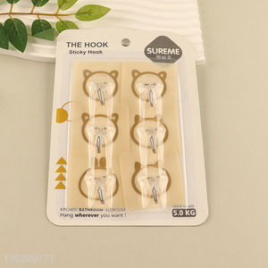 Popular Product 9 Pack Heavy Duty Adhesive Hooks Towel Hanging Hooks