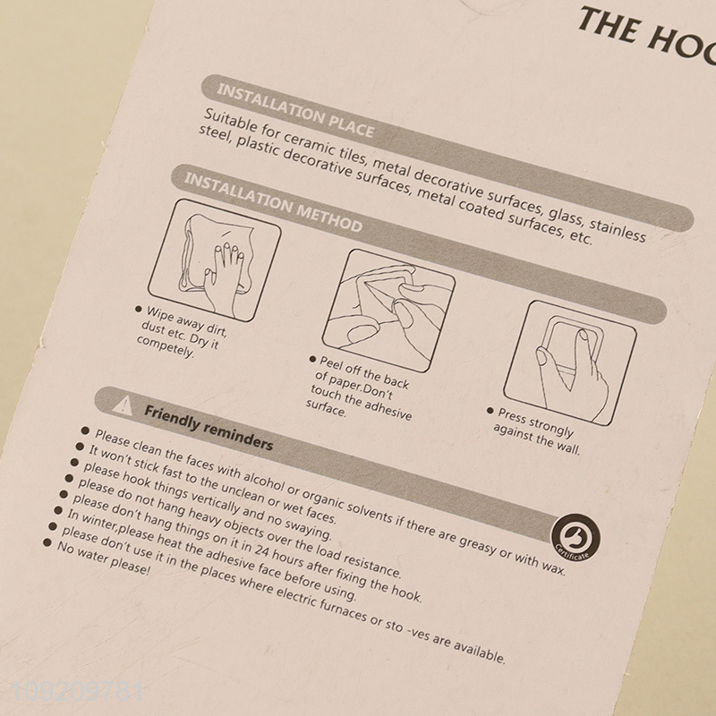 Online Wholesale 3 Pack Wall Hooks Strong Adhesive Hooks for Hanging