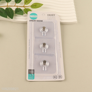 New Product 3 Pack Adhesive Hooks Waterproof Coat Towel Key Hangers