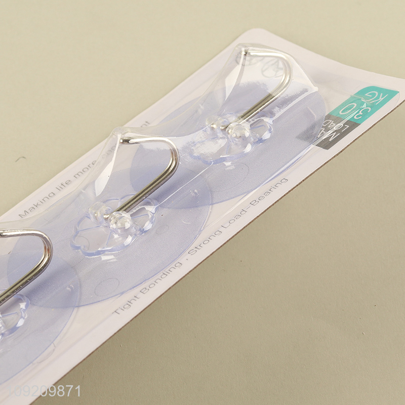 Hot Selling 3 Pack Adhesive Hooks Durable Towel Coat Key Hangers