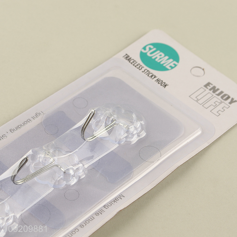 High Quality 3 Pack Adhesive Wall Hooks Heavy Duty Utility Hooks