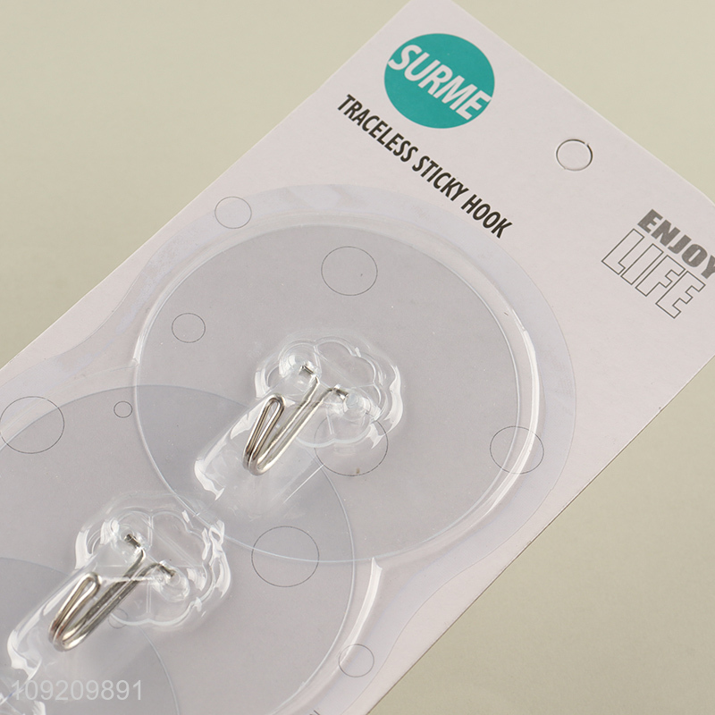 Good Quality 3 Pack Adhesive Wall Hooks Utility Hooks for Bathroom