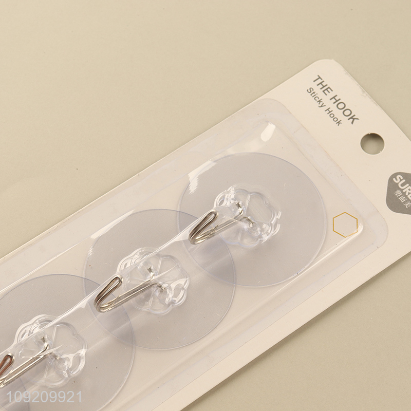 New Product 4 Pack Heavy Duty Strong Adhesive Hooks Wall Hangers