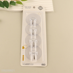New Product 4 Pack Heavy Duty Strong Adhesive Hooks Wall Hangers