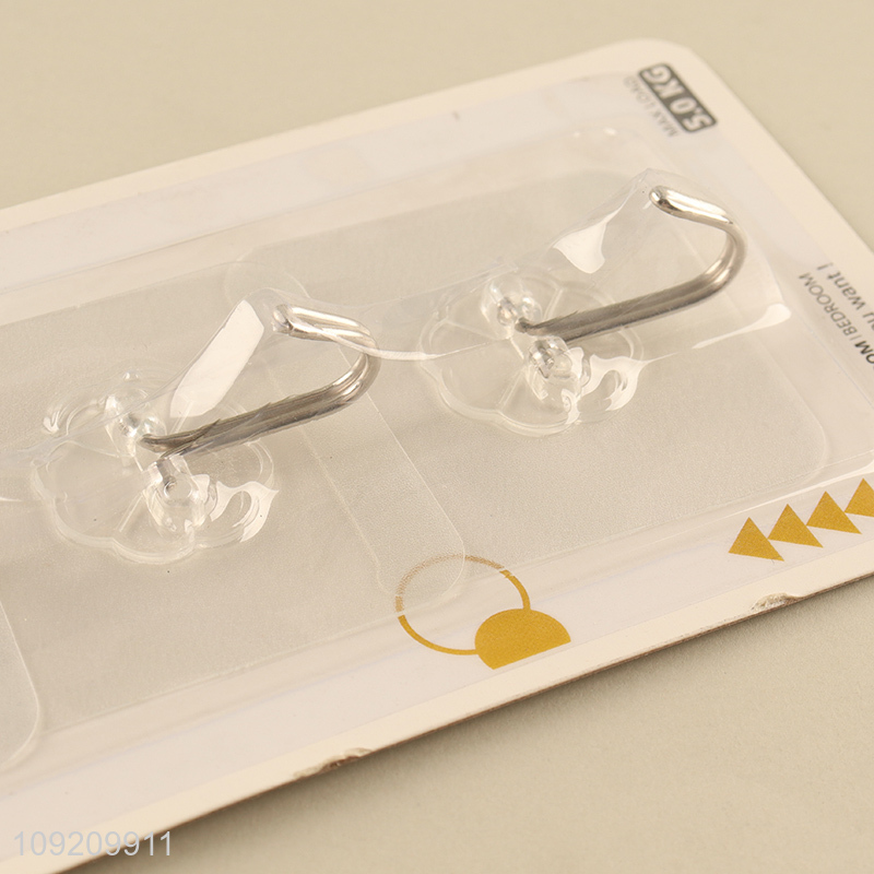 Factory Price 4 Pack Adhesive Wall Hooks for Home Office Kitchen
