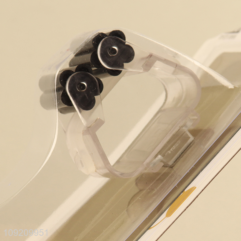 New Arrival 2 Slots Wall Mounted Mop Holders Adhesive Mop Broom Holders