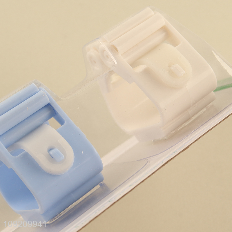 Good Quality 3 Pieces Adhesive Mop Holders Wall Mounted Mop Broom Holders