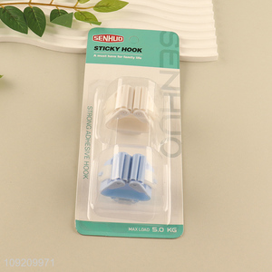 New Product 2 Pieces Strong Adhesive Wall Mounted Plastic Mop Broom Holders