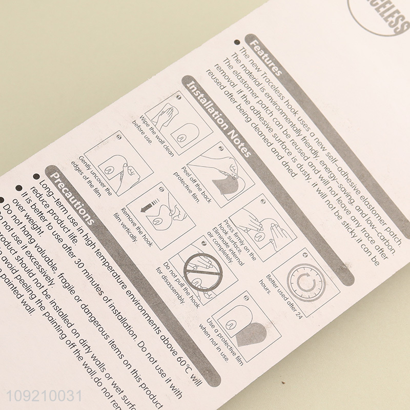 Hot Selling Heavy Duty Adhesive Wall Hooks Utility Hooks for Hanging