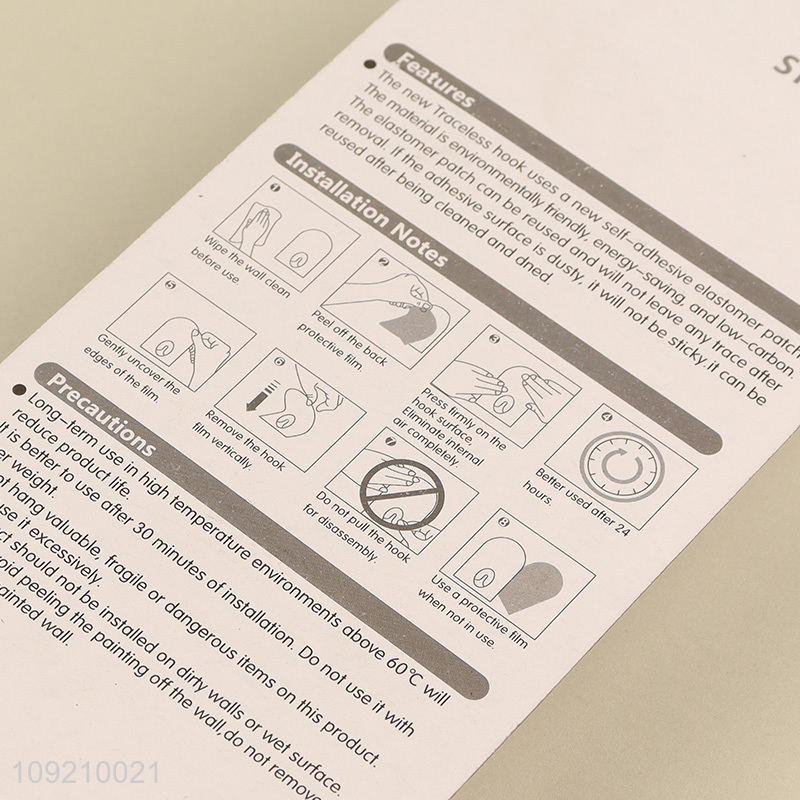 New Arrival Heavy Duty Adhesive Hooks Coat Key Hooks Wall Hangers