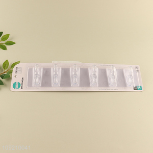 New Product Clear Adhesive Wall Hooks Utility Hooks for Bathroom Kitchen