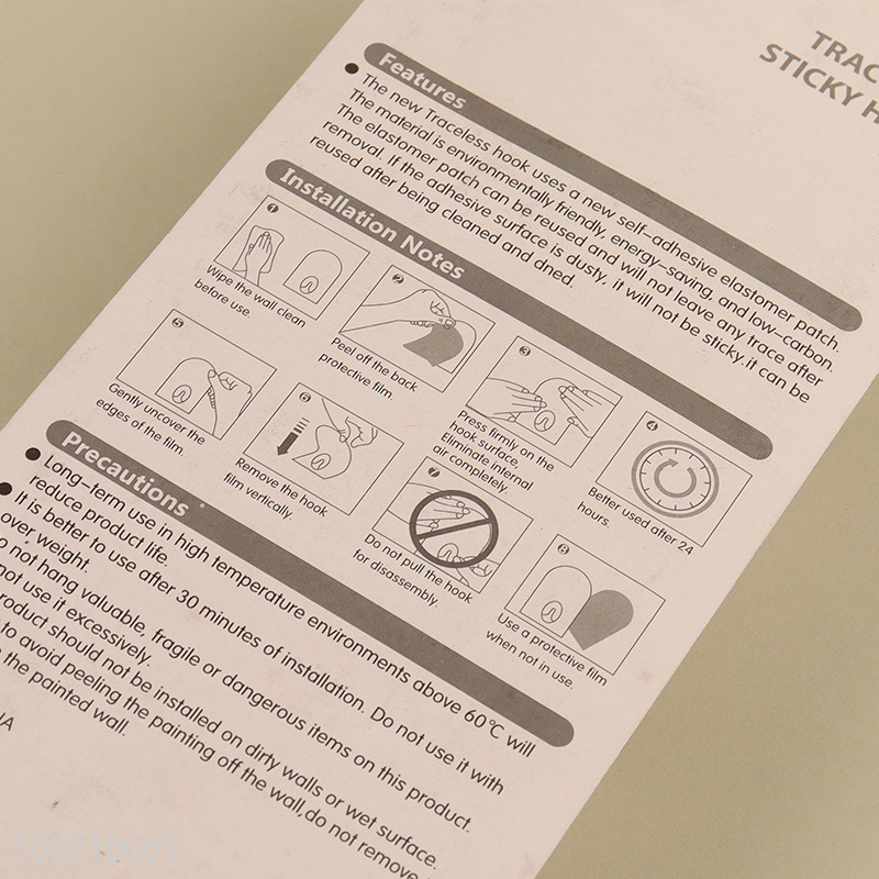 Factory Price Waterproof Wall Hooks Adhesive Hooks for Hanging Towels