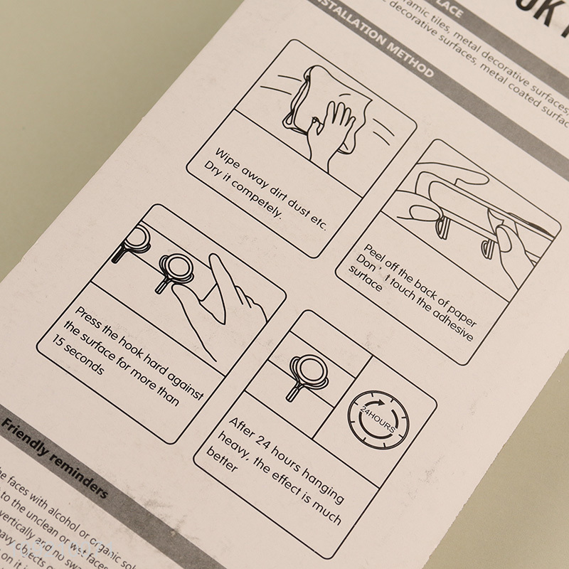 China Imports Durable Adhesive Hooks Waterproof Sticky On Wall Hooks