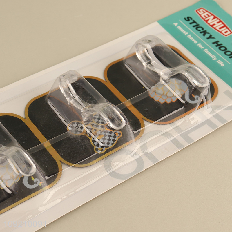 New Product Sticky Wall Hooks Adhesive Hooks Plastic Towel Hangers