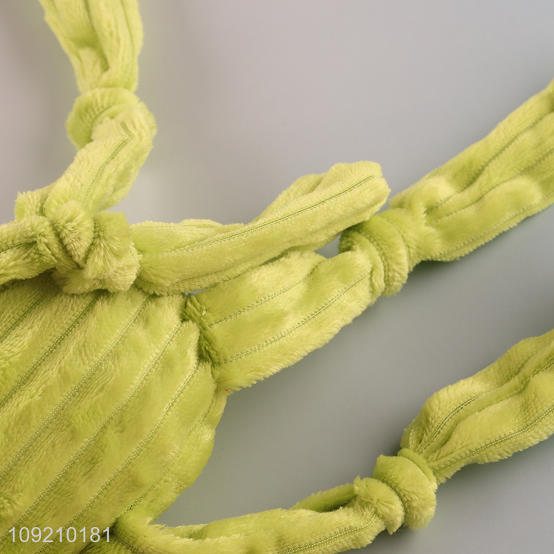 Factory Price Plush Dog Toy Frog Shaped Dog Chew Toy