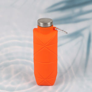Most popular portable folding silicone water bottle for sale