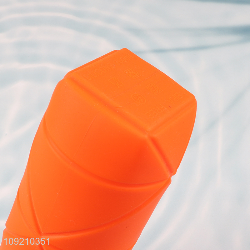 Most popular portable folding silicone water bottle for sale