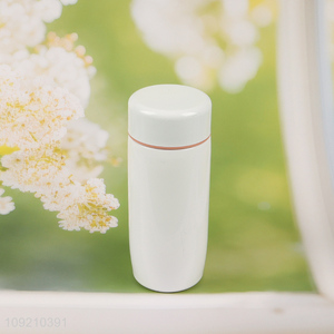 China factory white double wall stainless steel insulated vacuum cup