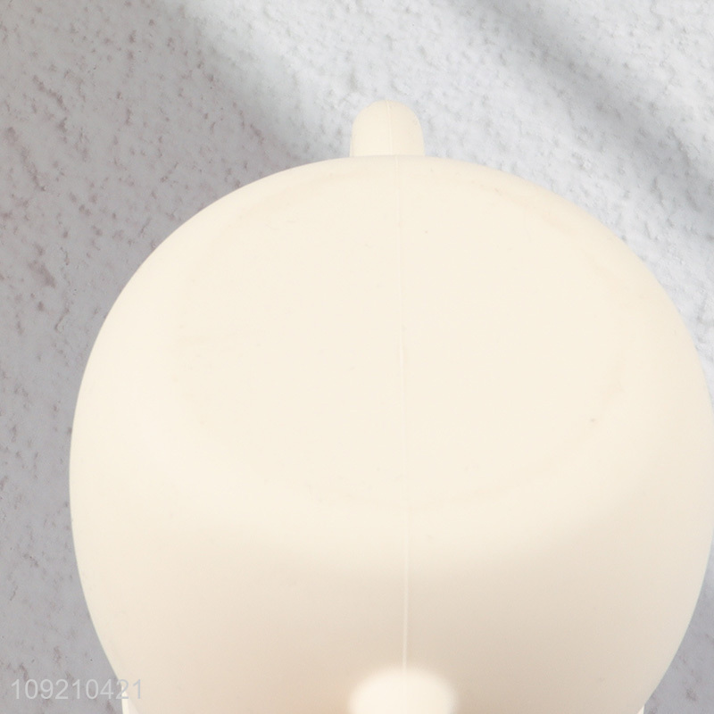 Hot selling cute silicone water cup straw cup with handle&lid