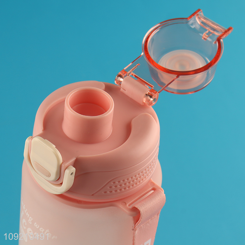 New Product Portable Plastic Sports Water Bottle with Leakproof Lid