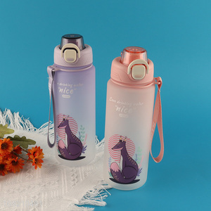 New Product Portable Plastic Sports Water Bottle with Leakproof Lid