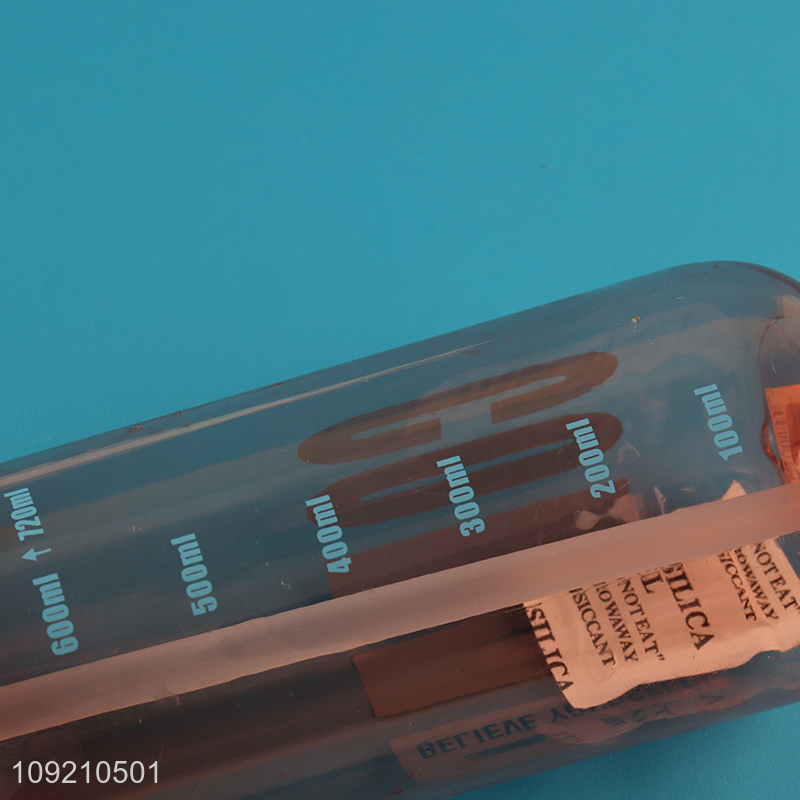 Factory Supply Leakproof Plastic Water Bottle with Straw & Handle