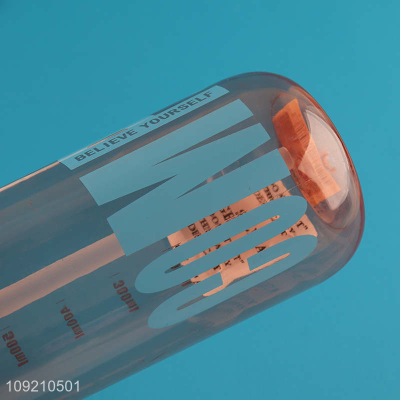 Factory Supply Leakproof Plastic Water Bottle with Straw & Handle