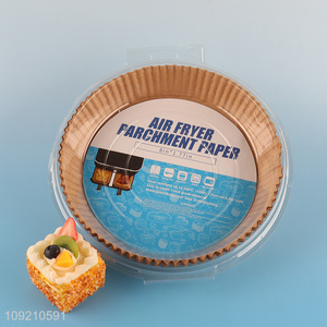 Factory Supply 100Pcs Round Disposable Oil-Proof Air Fryer Paper Liners