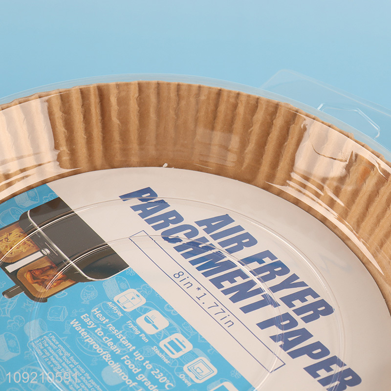 Factory Supply 100Pcs Round Disposable Oil-Proof Air Fryer Paper Liners
