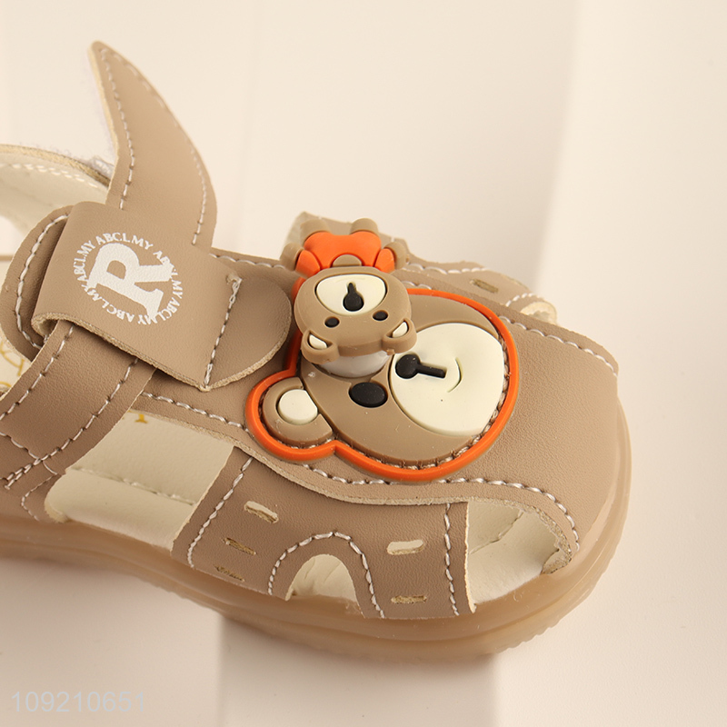 High Quality Baby Toddler Sandals Cute PU Leather Open Toe Sandals