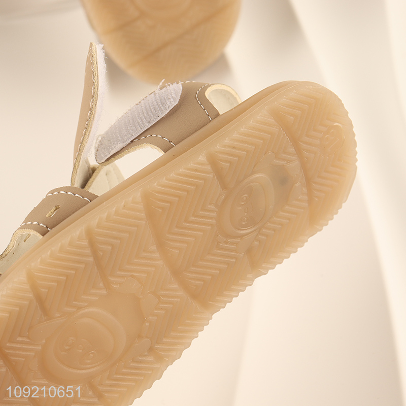 High Quality Baby Toddler Sandals Cute PU Leather Open Toe Sandals