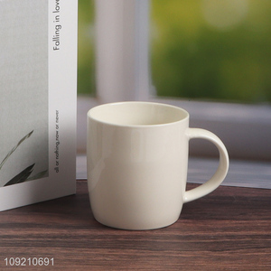 Factory price 350ml ceramic water cup coffee cup drinking cup with handle