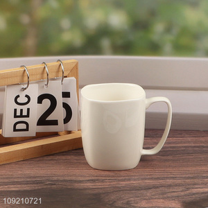 Good selling white 400ml water cup coffee cup drinking cup wholesale