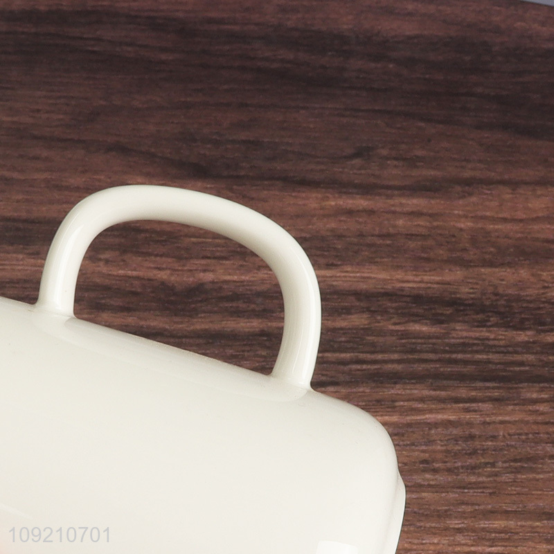 Hot selling ceramic 420ml home water cup coffee cup with handle