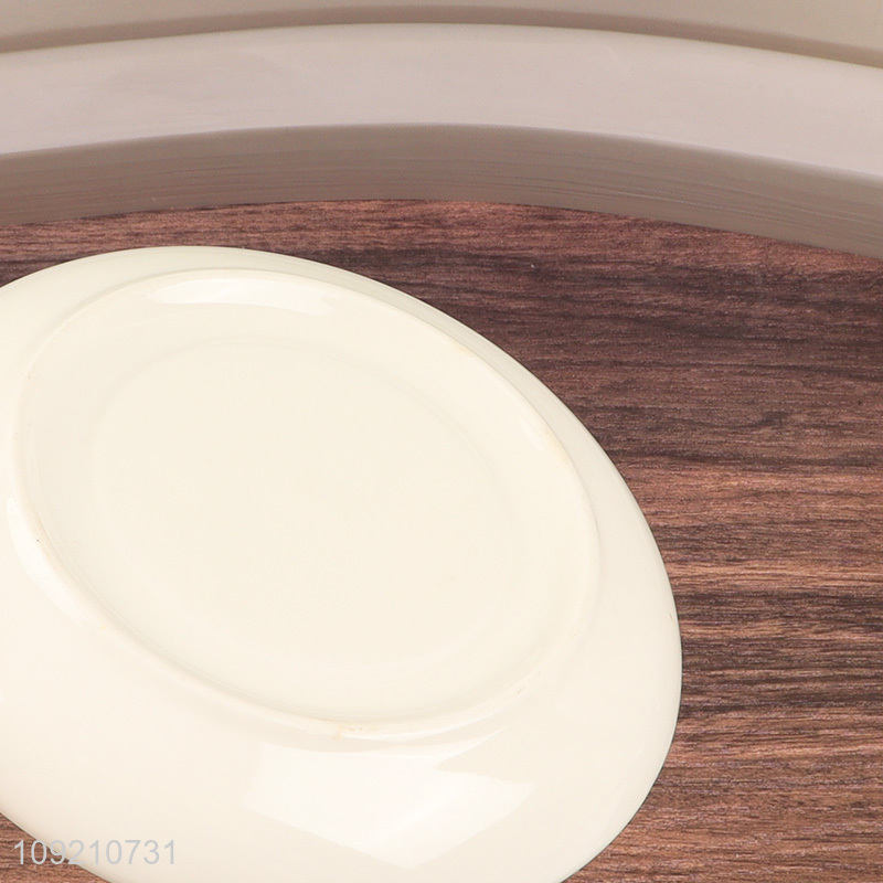 High quality white ceramic 2pcs 150ml cup and plate set for sale