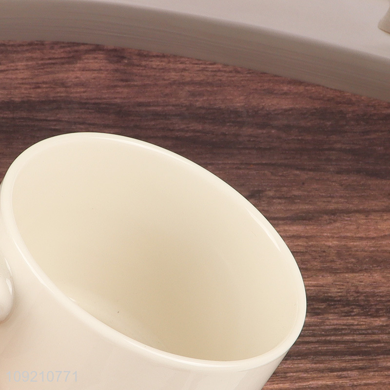 Hot products white 340ml ceramic water cup coffee cup drinking cup for sale