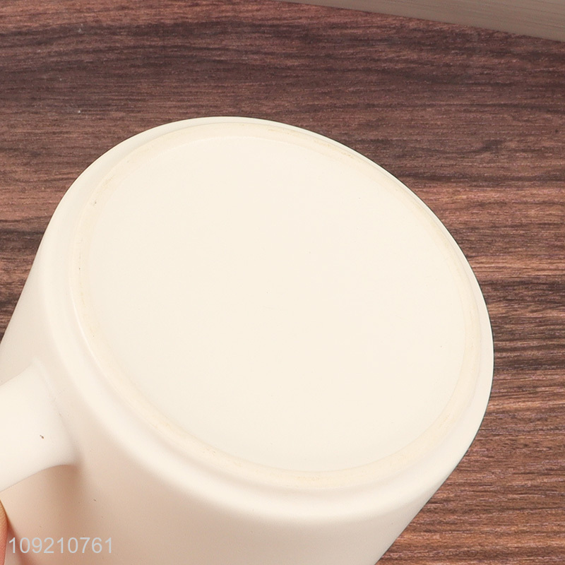 Online wholesale white ceramic matte water cup coffee cup drinking cup