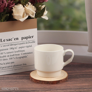 Hot products white 340ml ceramic water cup coffee cup drinking cup for sale