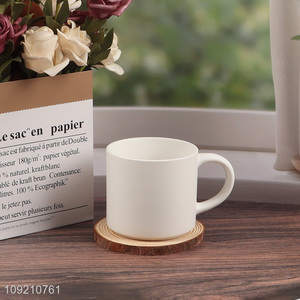 Online wholesale white ceramic matte water cup coffee cup drinking cup